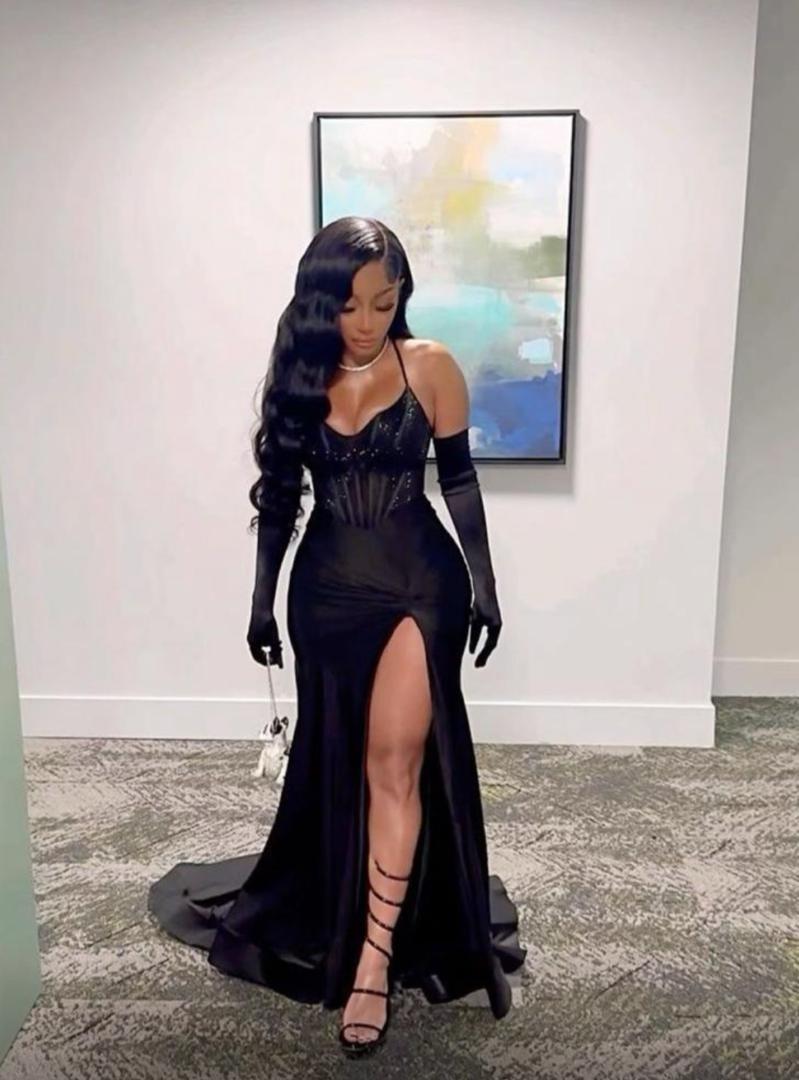 Featured Satin Dress